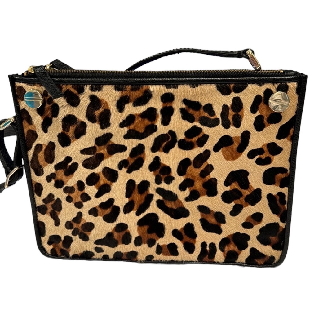 Talbots Leopard Calf Hair Crossbody bag. EUC